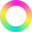 Colorful RGB lighting ring icon representing customizable LED light effects for a handheld game console.