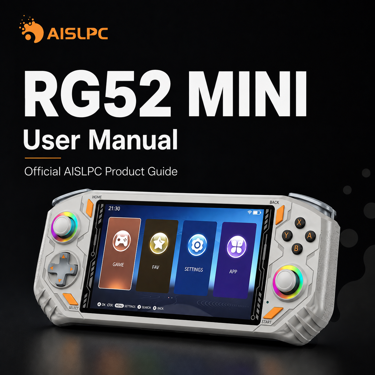 AISLPC RG52 MINI user manual blog cover for the official product guide.