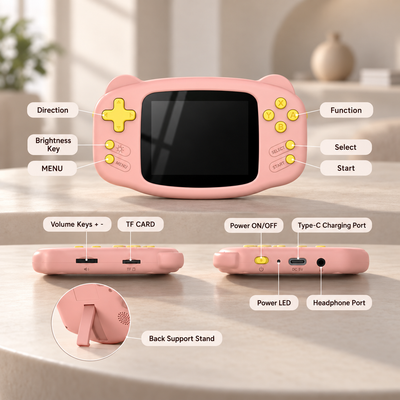 AISLPC® - RG-K32B Retro Handheld Game Console for Kids